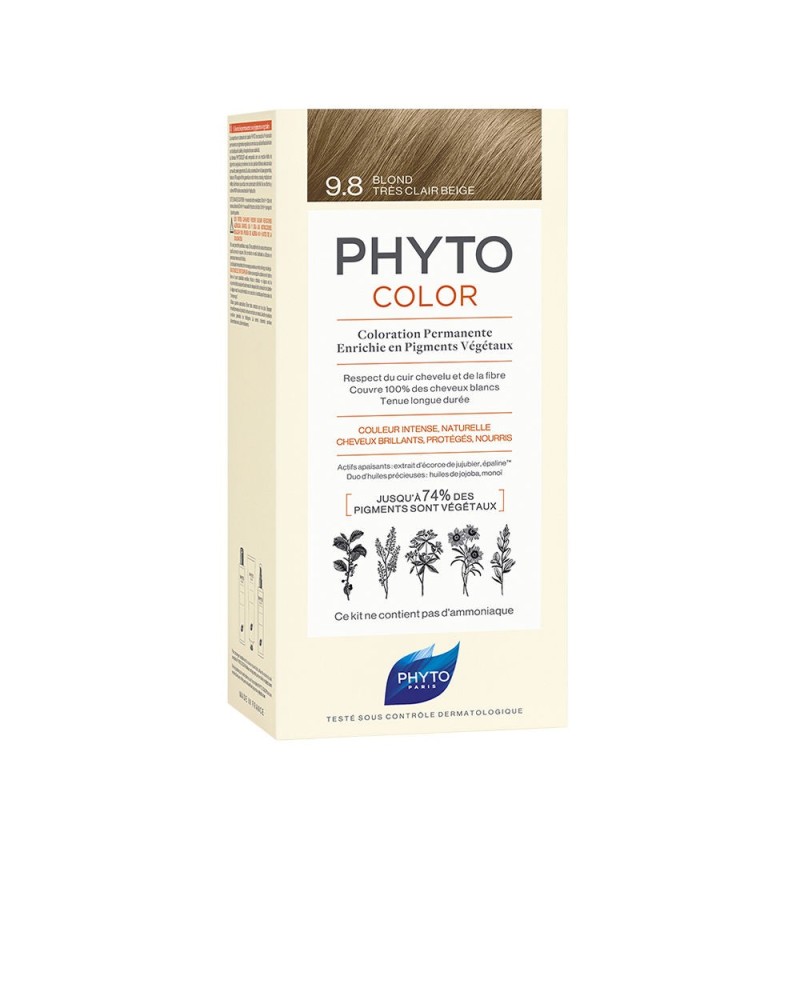 PHYTOCOLOR N. 9.8-rubio beige muy claro 4 u