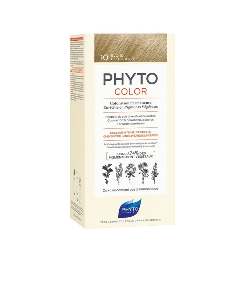 PHYTOCOLOR N. 10-rubio extra claro 4 u