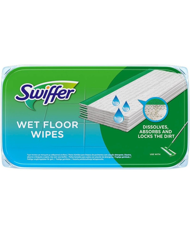 SWIFFER - MOPA ATRAPA-POLVO recambio húmedo x 12 uds