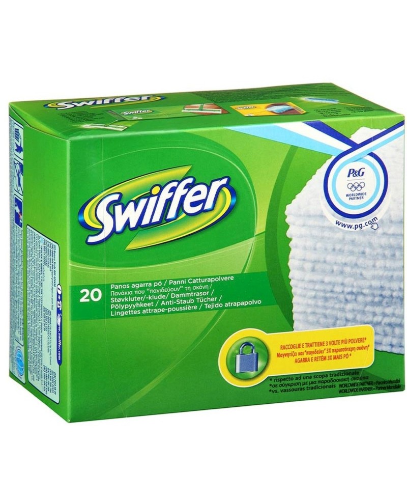 SWIFFER - MOPA ATRAPA-POLVO recambio seco x 20 uds