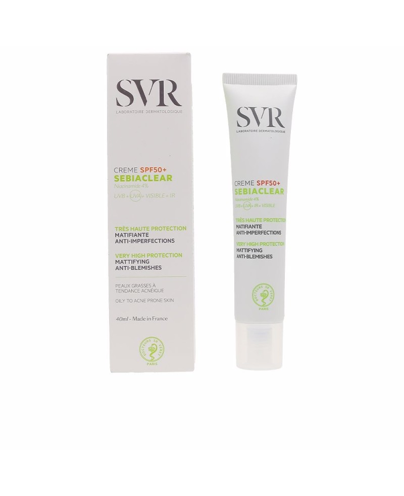 SVR LABORATOIRE DERMATOLOGIQUE - SEBIACLEAR crème SPF50 40 ml