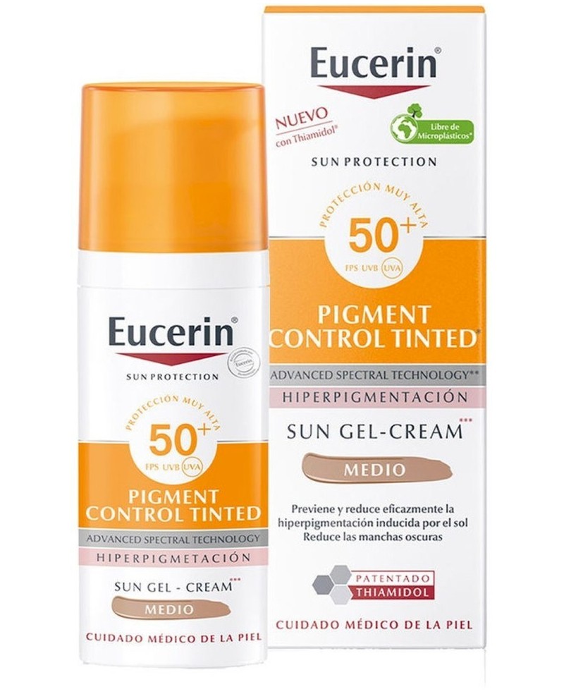 EUCERIN - SUN PROTECTION pigment control SPF50+ tinted N. medium 50 ml