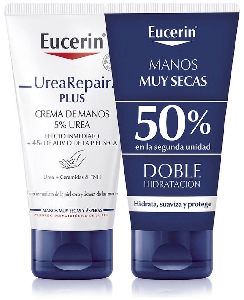 EUCERIN - UREAREPAIR PLUS HANDCREME 5% UREA LOT 2 x 75 ml