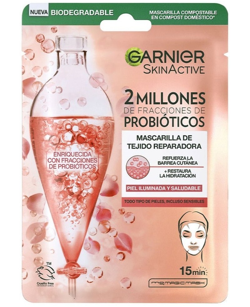 GARNIER - SKINACTIVE mask tissu tejido reparadora 1 u