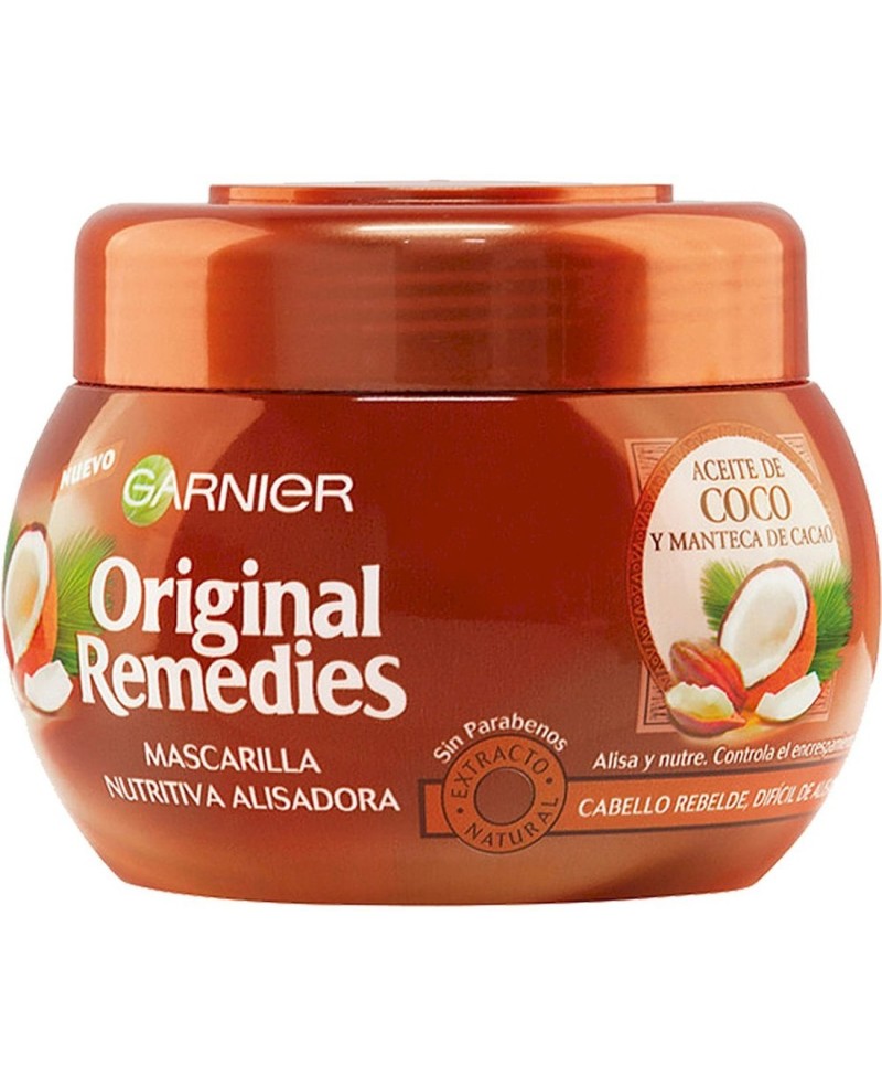 GARNIER - ORIGINAL REMEDIES mascarilla aceite coco y cacao 300 ml