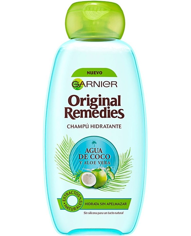 GARNIER - ORIGINAL REMEDIES champú agua coco y aloe 300 ml