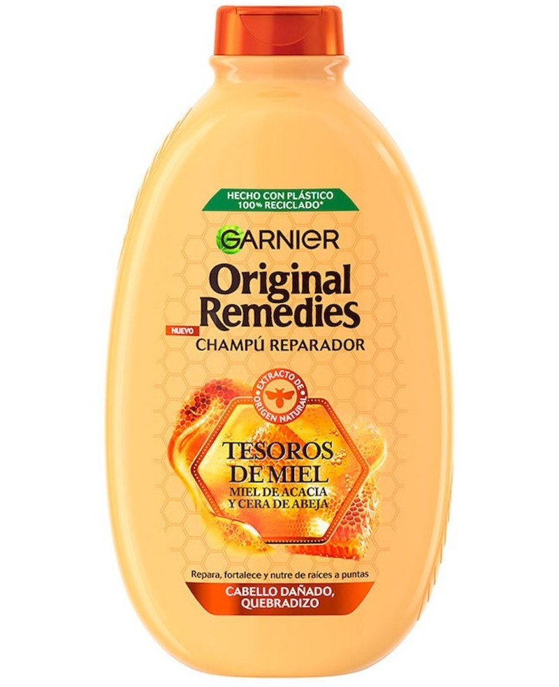 GARNIER - ORIGINAL REMEDIES champú tesoros de miel 600 ml