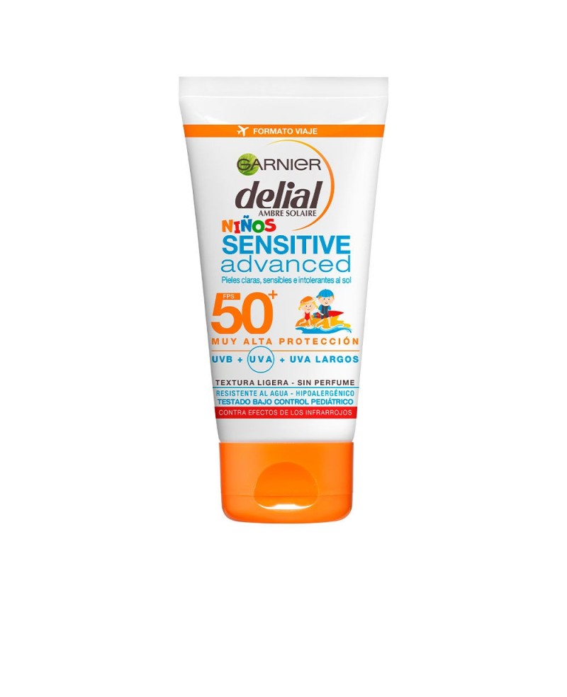 GARNIER - NIÑOS SENSITIVE ADVANCED tubo SPF50+ 50 ml