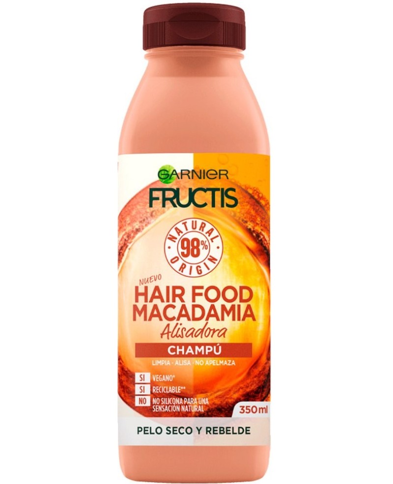 GARNIER - FRUCTIS HAIR FOOD Macadamia-Glättungsshampoo 350 ml