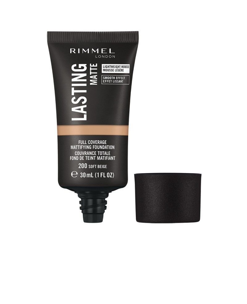 RIMMEL LONDON - LASTING MATTE foundation N. 200-soft beige