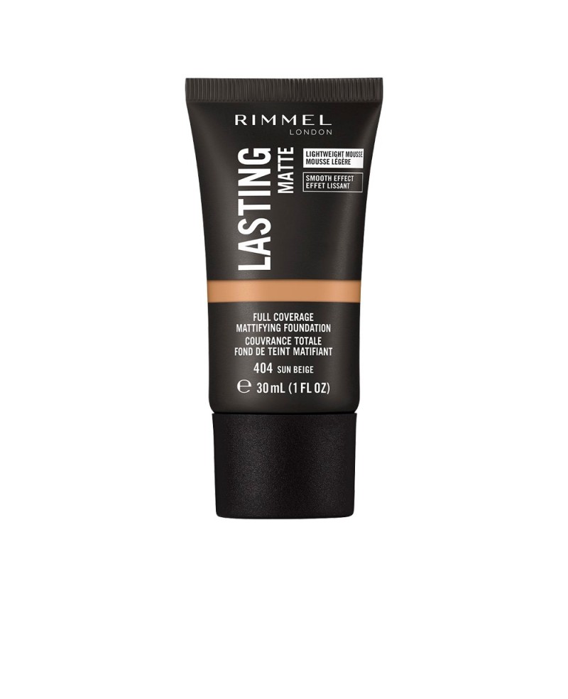 RIMMEL LONDON - LASTING MATTE foundation N. 404-sun beige