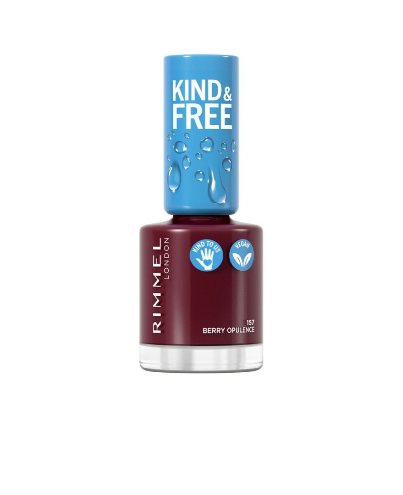 RIMMEL LONDON - KIND & FREE nail polish N. 157-berry opulence