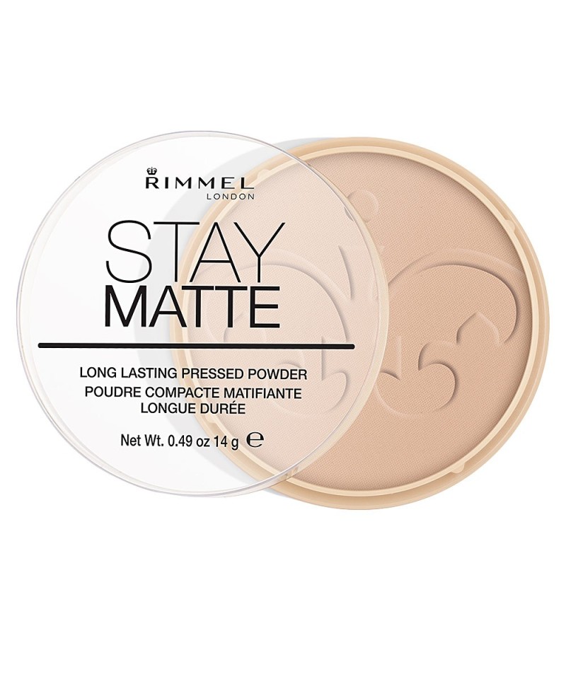 RIMMEL LONDON - STAY MATTE pressed powder N. 005-silky beige 14 gr