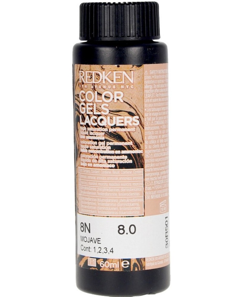 REDKEN - COLOR GEL LACQUERS N. 8N-mojave 60 ml x 3 u