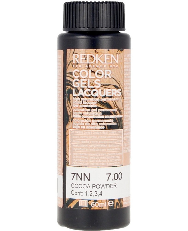 REDKEN - COLOR GEL LACQUERS N. 7NN-natural cocoa powder 60 ml x 3 u