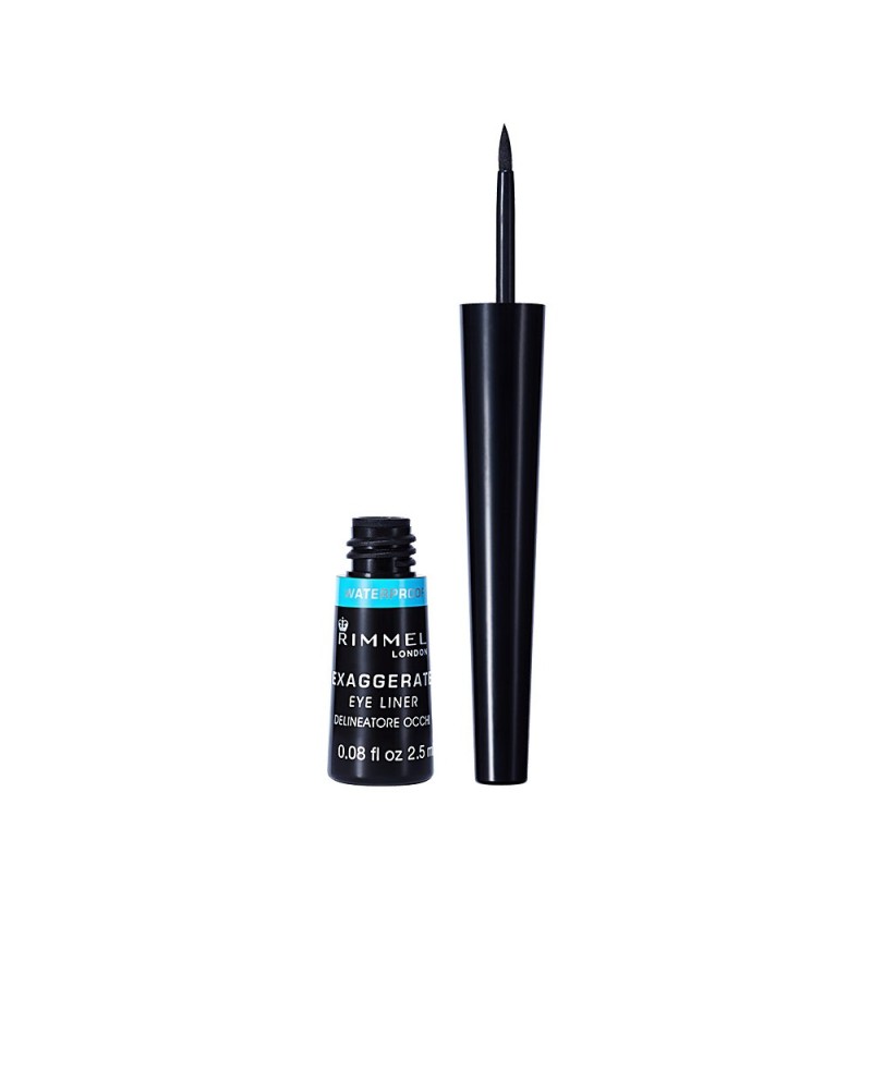 RIMMEL LONDON - EXAGGERATE liquid eye liner waterproof N. 003-black