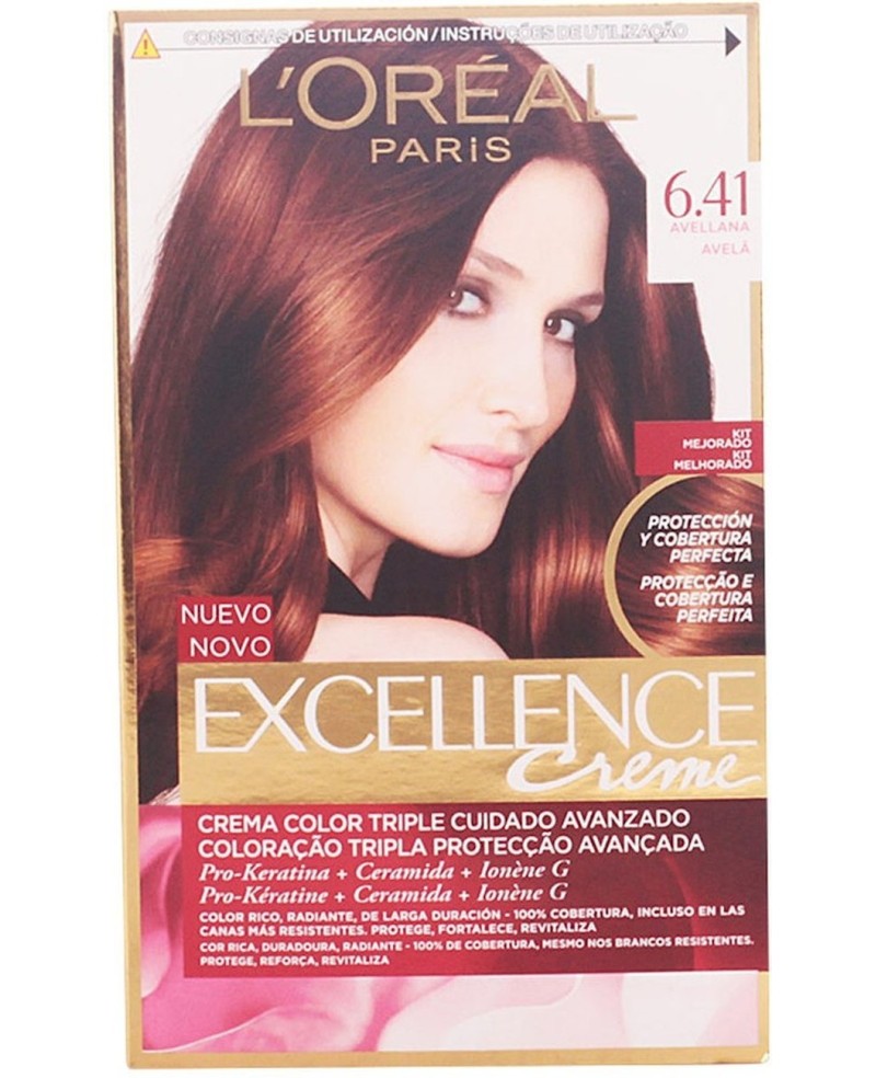 L'ORÉAL PARIS - EXCELLENCE Creme tinte N. 6,41 avellana 192 ml