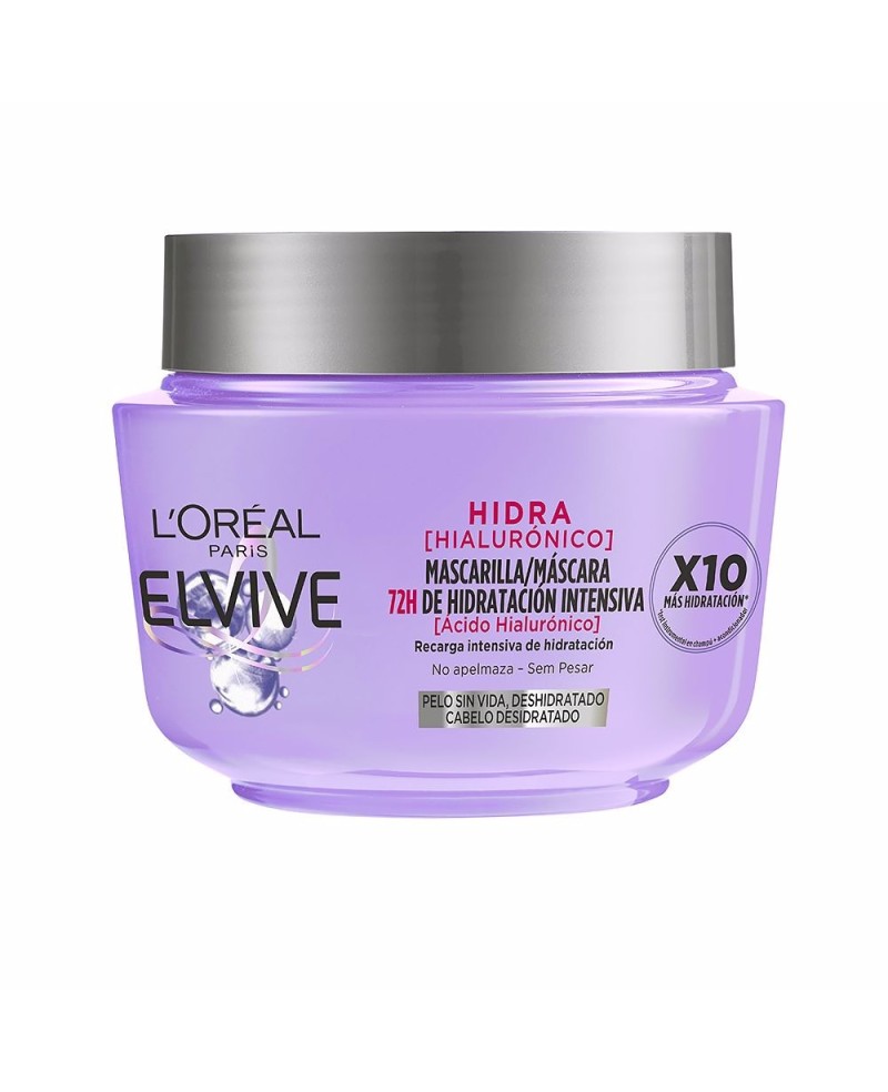 L'ORÉAL PARIS - ELVIVE HIDRA HIALURÓNICO mascarilla 72h hidratación 300 ml