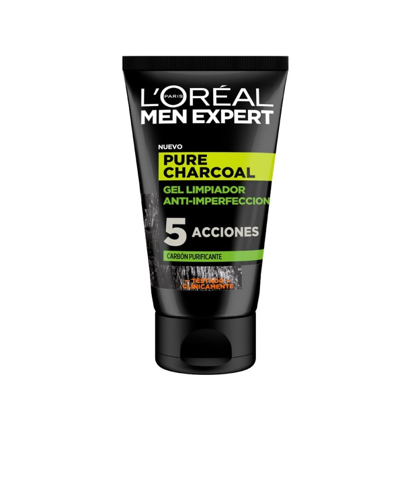 L'ORÉAL PARIS - MEN EXPERT pure charcoal gel limpiador purificante 100 ml