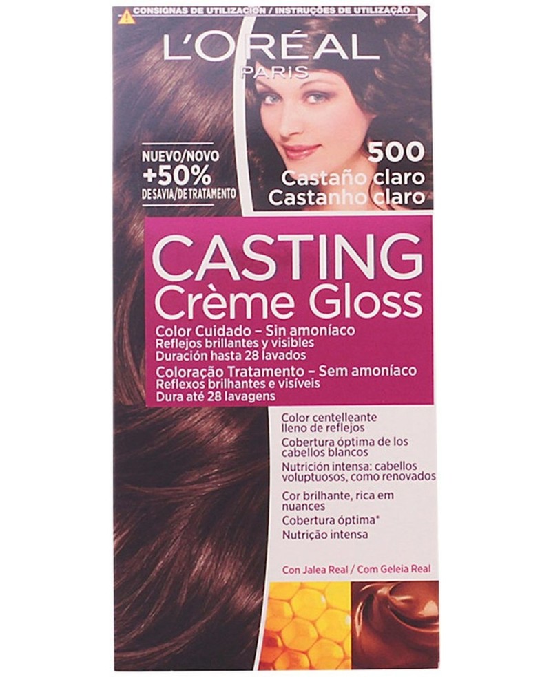 L'ORÉAL PARIS - CASTING CREME GLOSS N. 500-castaño claro 180 ml