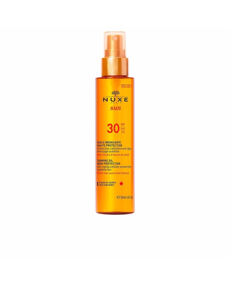 NUXE SUN aceite bronceador rostro y cuerpo SPF30 150 ml