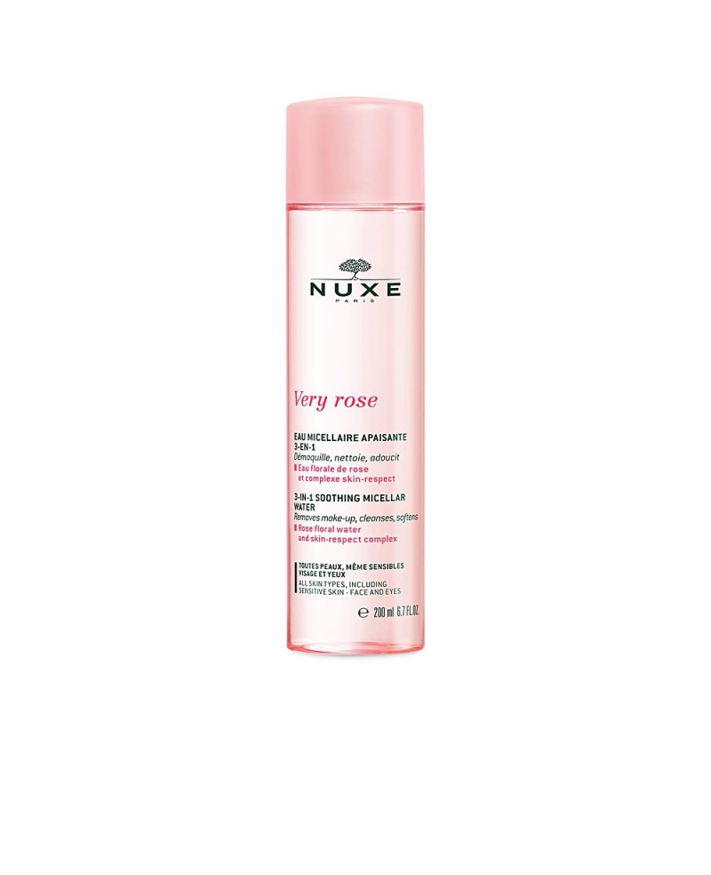 NUXE - VERY ROSE agua micelar calmante 3 en 1 - todas las pieles  200 ml