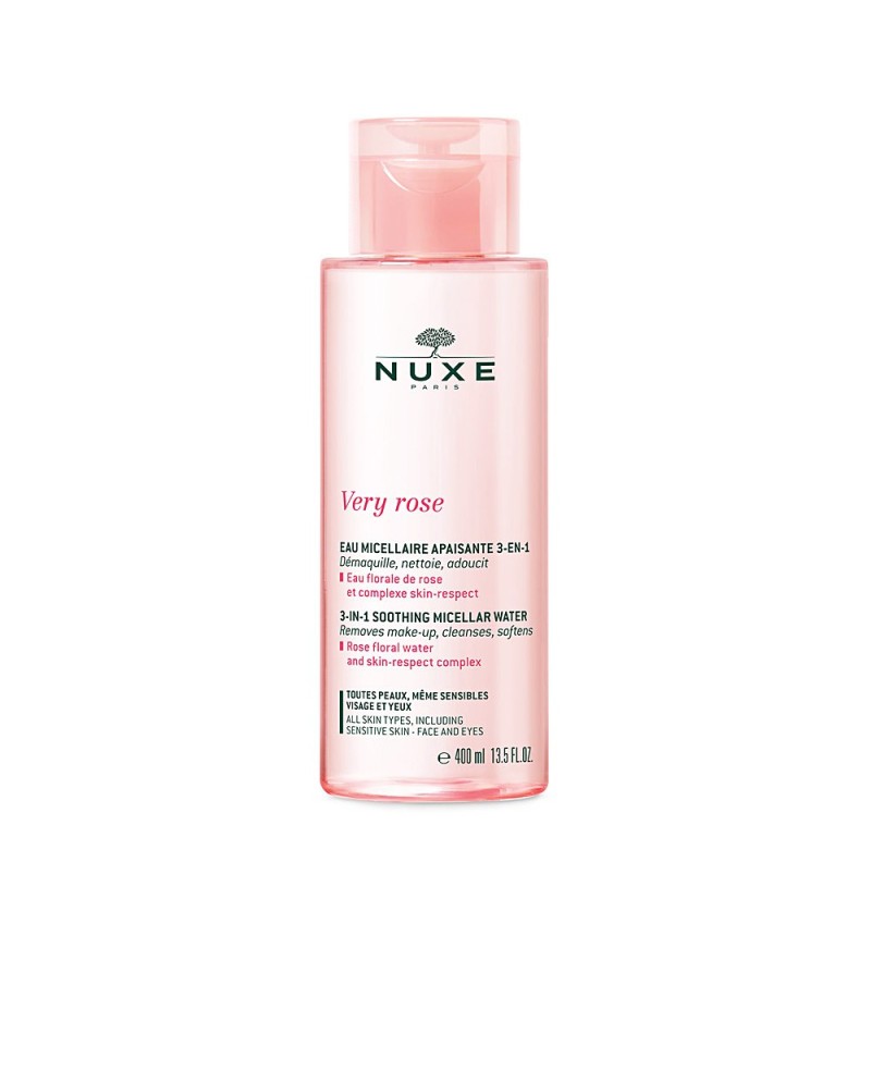 NUXE - VERY ROSE agua micelar calmante 3 en 1 - todas las pieles  400 ml