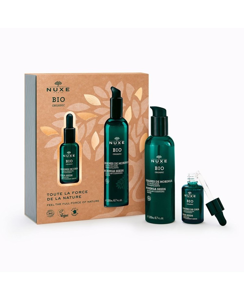 NUXE - BIO ORGANIC SEMILLAS DE MORINGA AGUA MICELAR DESMAQUILLANTE set 2 pz