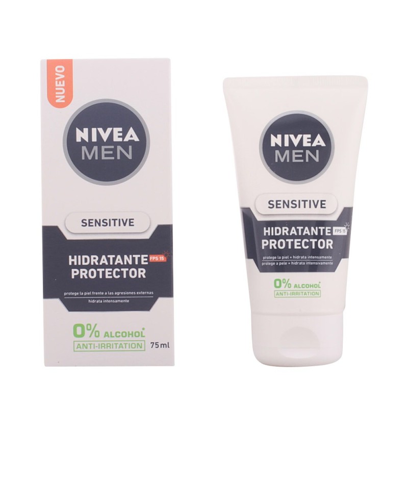 NIVEA - MEN SENSITIVE protector hidratante 0% alcohol SPF15 75 ml