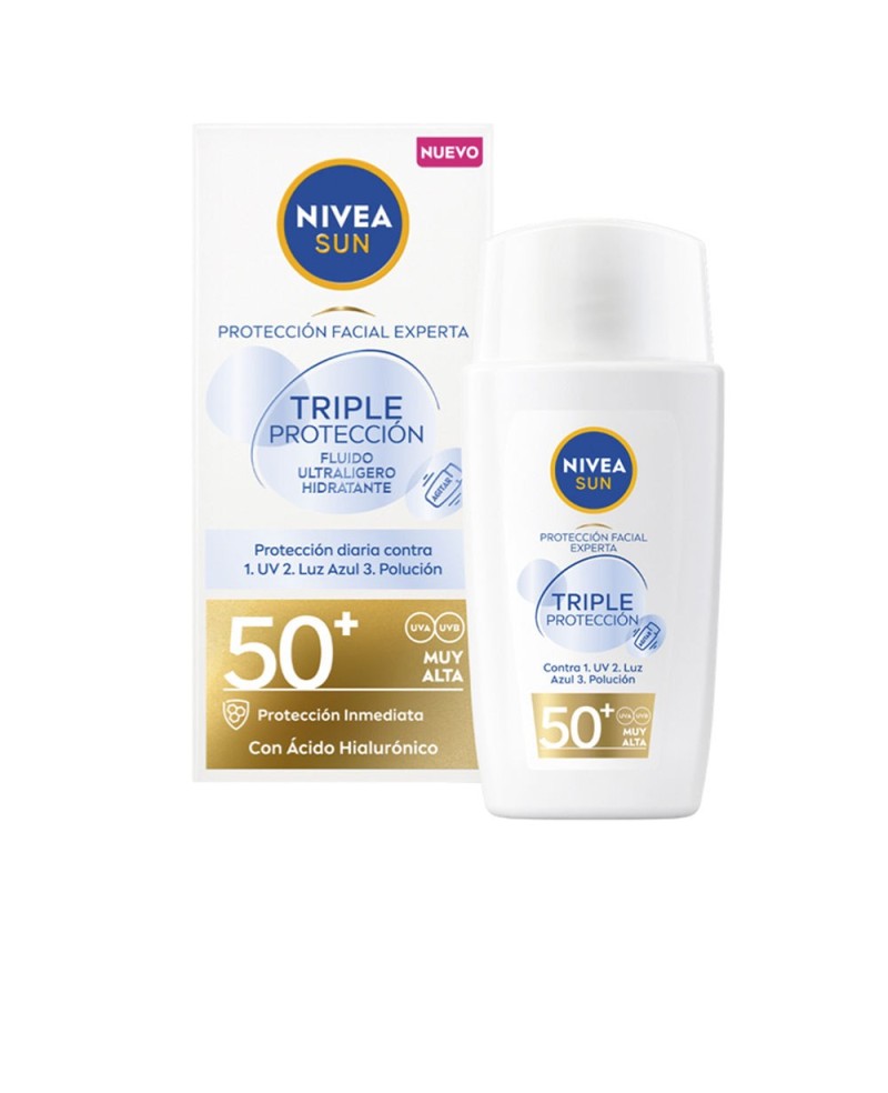 NIVEA - SUN TRIPLE PROTECTION ultraleichtes Gesichtsfluid SPF50 40 ml