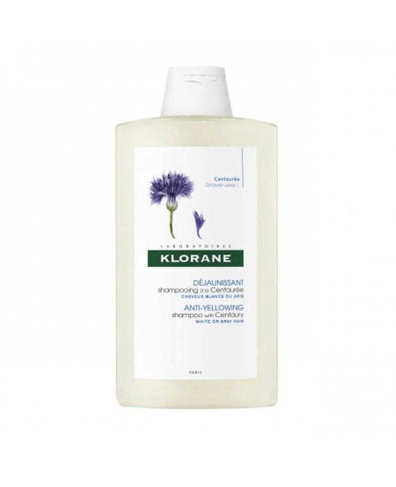 KLORANE - A LA CENTAUREA BIO champú antiamarilleo cabello gris y rubio 400 ml