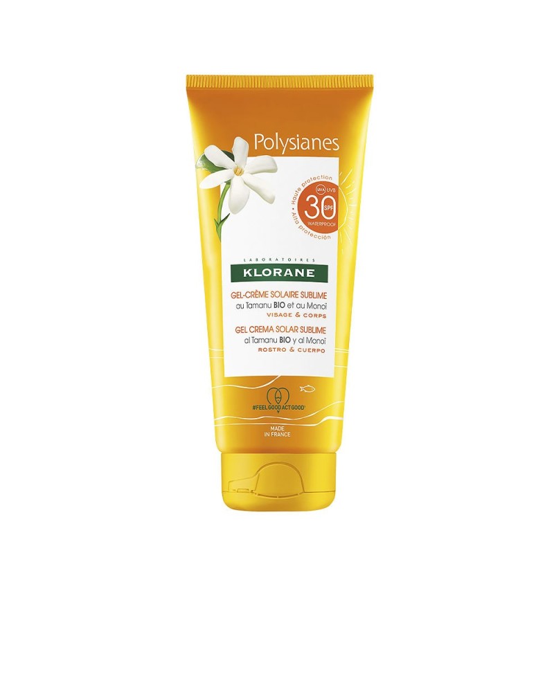 KLORANE - POLYSIANES MONOÏ Y TAMANU BIO erhabenes Sonnencremegel SPF30 200 ml