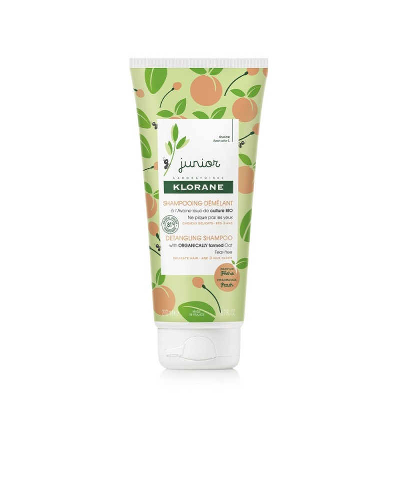 KLORANE - JUNIOR detangling shampoo N. peach 200 ml