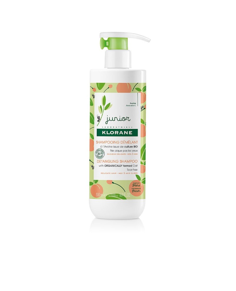 KLORANE - JUNIOR champú desenredante melocotón 500 ml