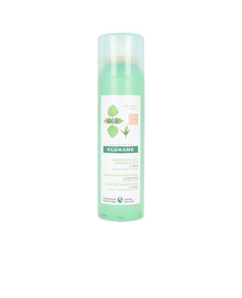 KLORANE - DRY SHAMPOO with nettle oil control oily, dark hair 150 ml