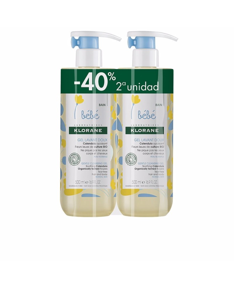 KLORANE - BÉBÉ GEL LIMPIADOR SUAVE set 2 pz